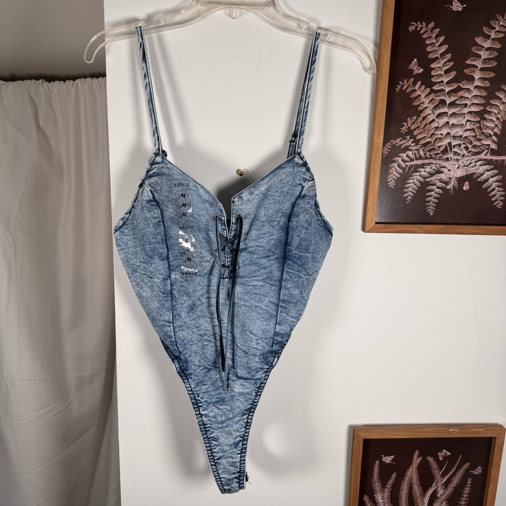 Roux Blue Denim Body Suit(M)